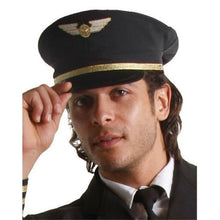 Load image into Gallery viewer, Navy Blue Pilot Hat
