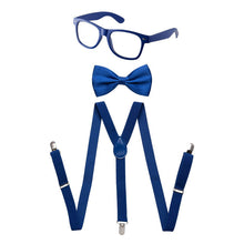 Load image into Gallery viewer, Toddlers Neon Suspender, Bowtie, &amp; Glasses Accessory Set
