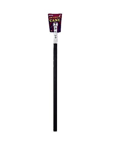 Silver Theatrical Walking Cane Costume Accessory