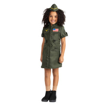 Load image into Gallery viewer, Girls Air Force Fighter Pilot Costume Dress

