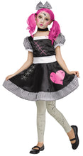 Load image into Gallery viewer, Girls Broken Goth Doll Costume
