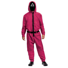 Load image into Gallery viewer, Adults/Teens Squid Games Triangle Guard Jumpsuit Costume
