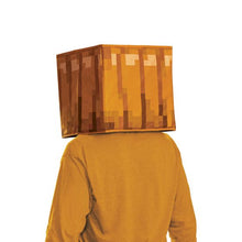 Load image into Gallery viewer, Minecraft Jack O&#39;Lantern Block Head Headpiece Costume Mask
