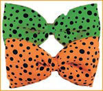 Neon Dotted Jumbo Bow Ties - Various Colors