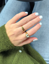Load image into Gallery viewer, Enamel Heart Cross Ring
