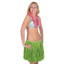 Load image into Gallery viewer, Adults Green Grass Mini Hula Skirt
