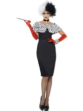 Load image into Gallery viewer, Womens Cruel Evil Madam Dalmatian Costume
