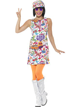 Load image into Gallery viewer, Womens 60&#39;s Groovy Chick Costume
