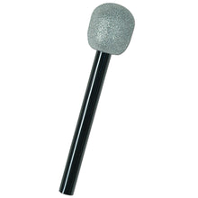 Load image into Gallery viewer, Silver and Black Glittered Microphone Costume Prop Accessory
