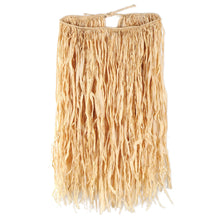 Load image into Gallery viewer, Adults Natural Tan Raffia Long Hula Skirt
