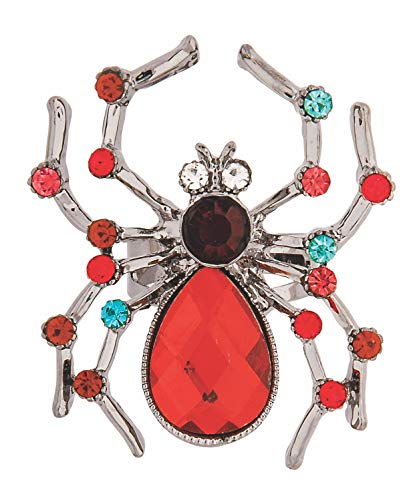 Wicked Gems Jeweled Spider Ring Costume Jewelry Accessory