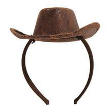 Load image into Gallery viewer, Mini Cowboy Hat Headband Costume Accessory
