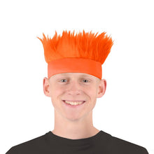 Load image into Gallery viewer, Orange Wild Spiked Hair Headband
