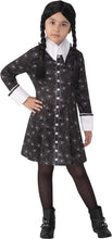 Load image into Gallery viewer, Girls Addams Family Wednesday Addams Dress Costume
