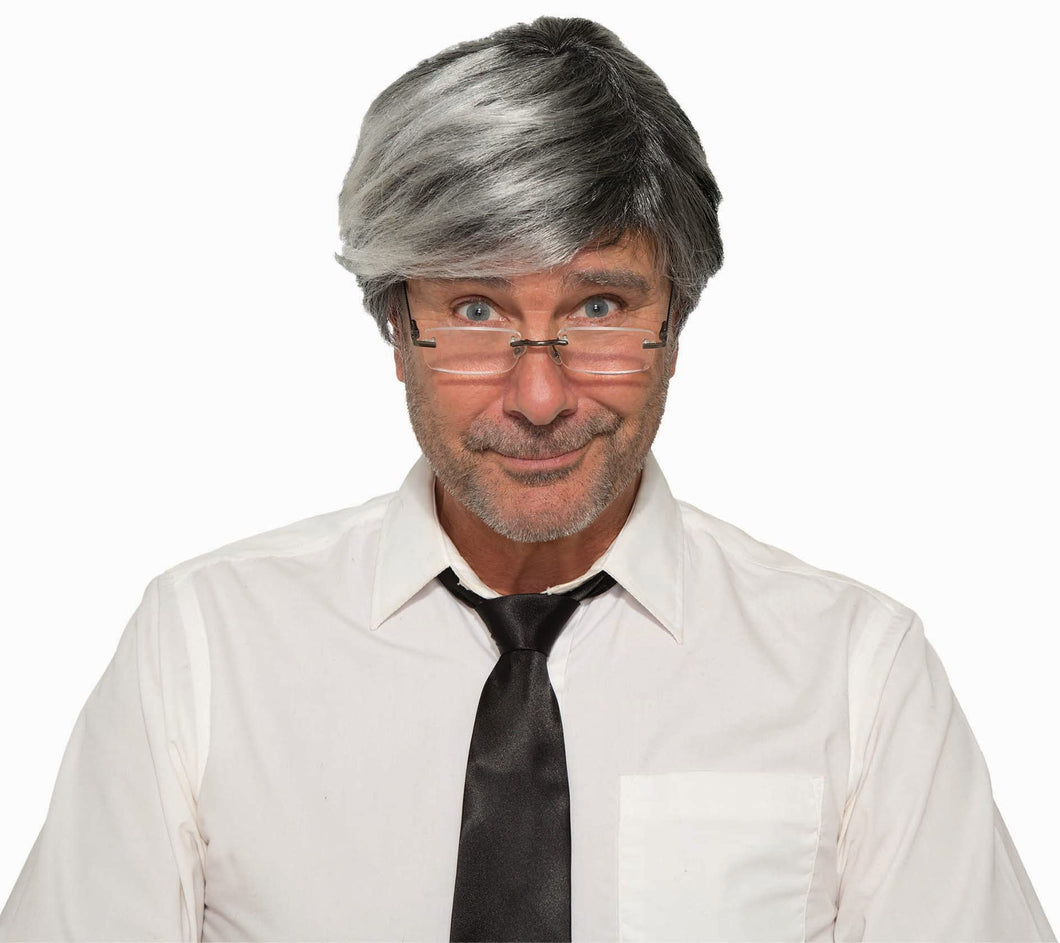 Gray Old Man Costume Wig