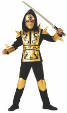 Load image into Gallery viewer, Boys Gold Ninja Costume
