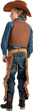 Load image into Gallery viewer, Kids Brown Cowboy Cowgirl Chaps and Vest
