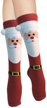 Load image into Gallery viewer, Adults Santa Christmas Socks Costume Accessory
