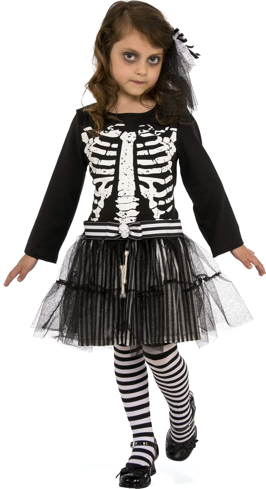 Girls Little Skeleton Costume