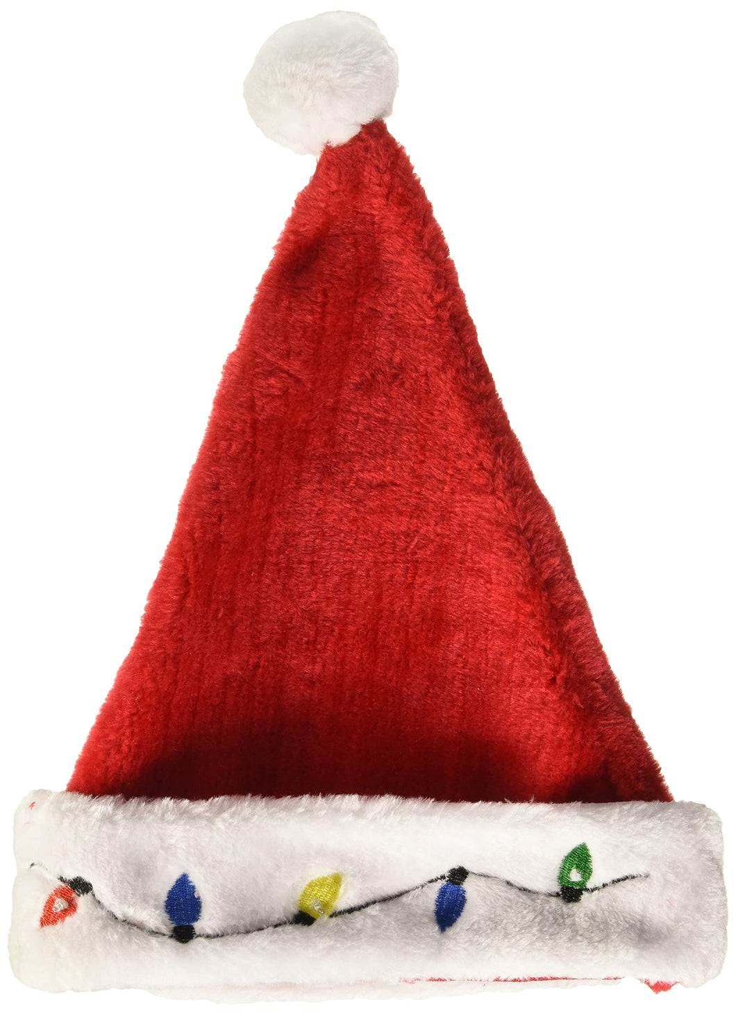Light-Up Santa Hat with String Lights Costume Accessory