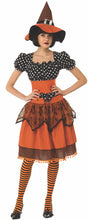 Load image into Gallery viewer, Womens Polka Dot Witch Costume
