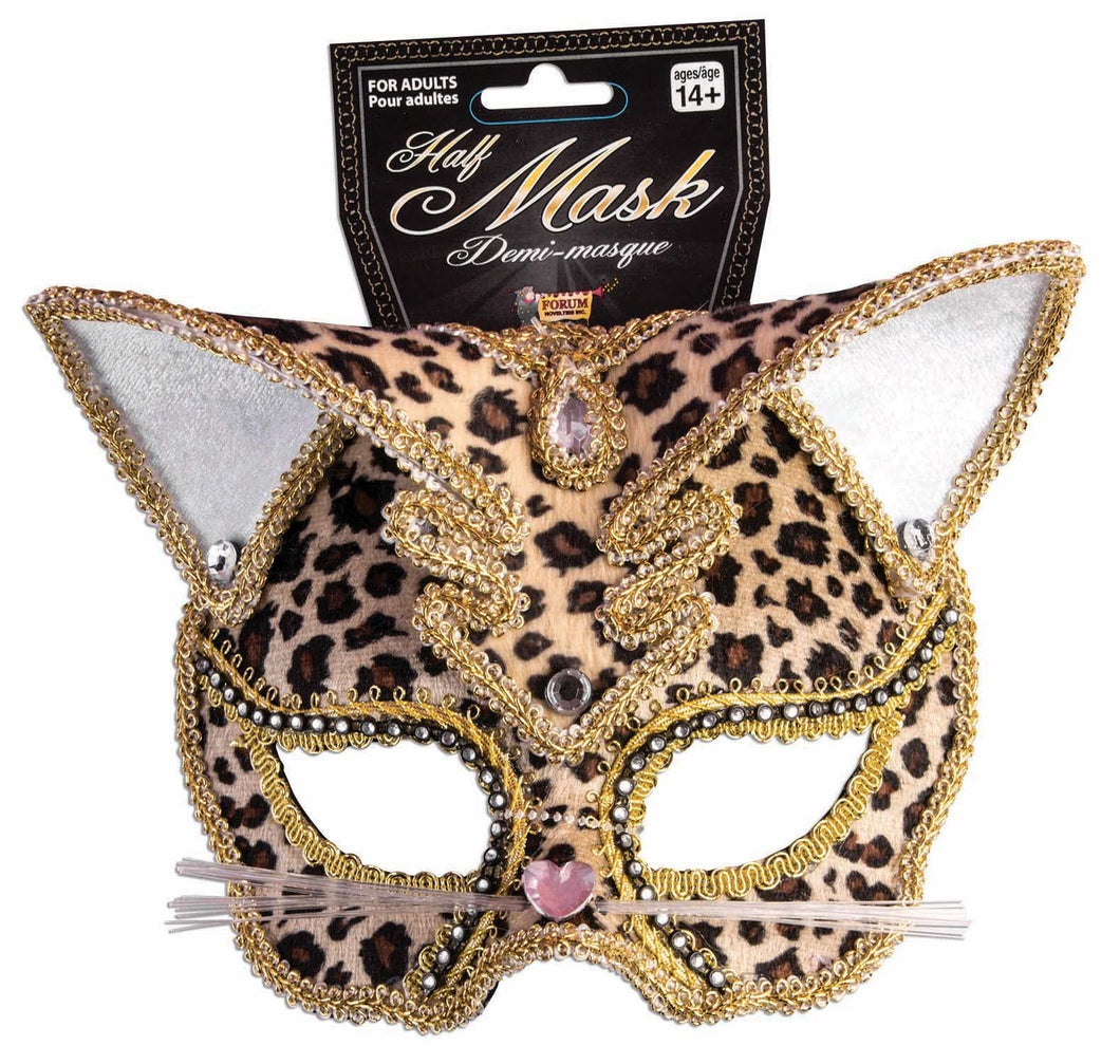 Leopard Face Mask Costume Accessory