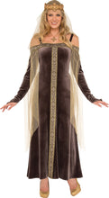Load image into Gallery viewer, Womens Medieval Lady Grey Costume
