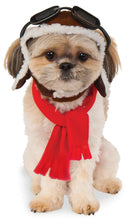 Load image into Gallery viewer, Pets Aviator Hat and Scarf Costume Accessory Set
