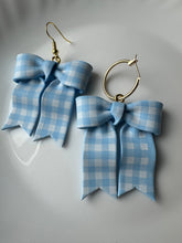 Load image into Gallery viewer, Blue Gingham Mini Bows
