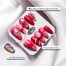 Load image into Gallery viewer, Cherrysh Me 🍒 NFC Nails That Share Your Socials
