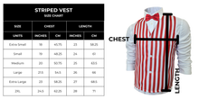 Load image into Gallery viewer, Adults Red &amp; White Striped Vest
