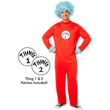 Load image into Gallery viewer, Mens Dr. Seuss Thing 1 &amp; 2 Costume
