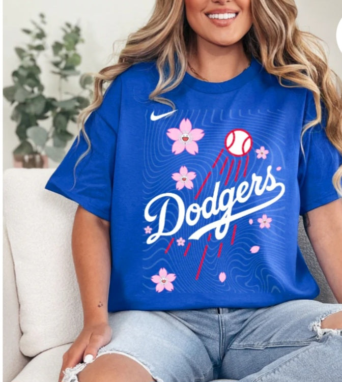 Dodger flowers tshirt