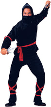 Load image into Gallery viewer, Mens Black Ninja Costume
