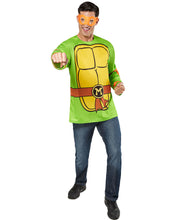Load image into Gallery viewer, Mens Teenage Mutant Ninja Turtles Michelangelo Costume Top
