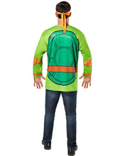 Load image into Gallery viewer, Mens Teenage Mutant Ninja Turtles Michelangelo Costume Top
