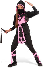 Load image into Gallery viewer, Girls Pink Crystal Ninja Costume
