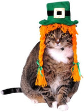 Load image into Gallery viewer, Pets St. Patty&#39;s Day Costume Hat with Braids
