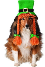 Load image into Gallery viewer, Pets St. Patty&#39;s Day Costume Hat with Braids
