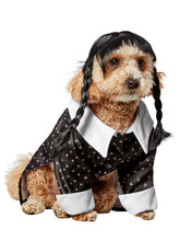 Load image into Gallery viewer, Pets Addams Family Wednesday Addams Costume
