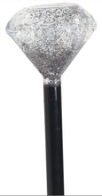 Load image into Gallery viewer, Diamond Headed Pimp Walking Cane Costume Prop Accessory
