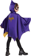 Load image into Gallery viewer, Girls DC Comics Batgirl Hooded Cape &amp; Mask Costume Set
